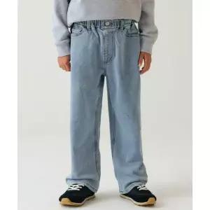 (백화점상품)MUSINSA STANDARD KIDS 기모 와이드 데님 팬츠 [라이트 인디고]103346