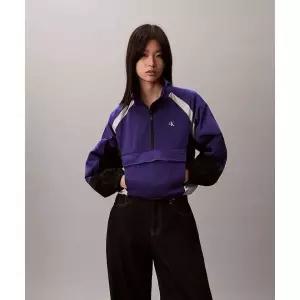 캘빈클라인 진 캘빈클라인 CALVIN KLEIN JEANS 여성 숏 컬러블록 풀오버 47F500G C8X