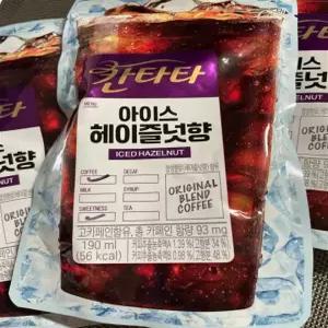 롯데칠성음료 칸타타 아이스 헤이즐넛향 190ml, 20개