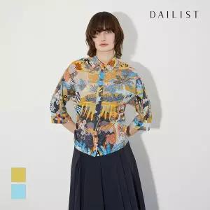 [데일리스트] 유니크 프린트 블라우스_MDBNS4M4141