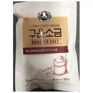 구운소금(백설 500g)/천일염/굵은/소금/꽃소금/용융/구운/미네랄/양치/가는/미용/정제/정제염/천연/솔트