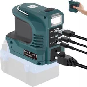 코볼트 24V 배터리용 220W 파워 인버터 휴대용 전원 공급 장치 변환 - USB-B 및 12V DC AC 출력 LED 조명