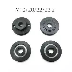 2pcs/4pcs 금속 앵글 그라인더 내부 외부 플랜지 너트 세트 도구 20mm/22mm/22.2mm 원형 톱 블레이드 블랙