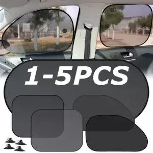 15Pcs 범용 자동차 차양 접이식 자동 사이드 윈도우 후면 윈드 스크린 메쉬 커버 앞 유리 액세서리 외관