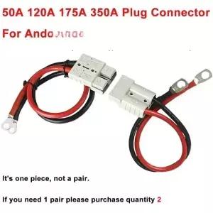 50A 120A 175A 350A 플러그 커넥터 앤드 와이어용 20cm300cm 600V 450 스퀘어 남성 여성 배터리 충전