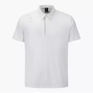 데상트 골프반팔티 PQS DR12MFTS3J-BWTG 남성 원포인트 카라 반팔 티셔츠 Bright White