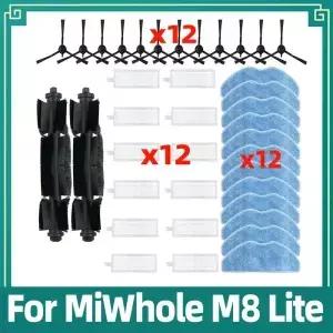 샤오미 미홀 MiWhole M8 Lite 로봇 청소기 호환 가능 주 브러시 모프 천 청소 Hepa 필터 액세서리 스페어
