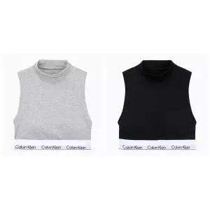 매장정품 캘빈클라인 Underwear 25FW CK 여성 아이콘 코튼 모달 AF 모크넥 브라렛 2종 택 1(QF8383AD-UB1P7