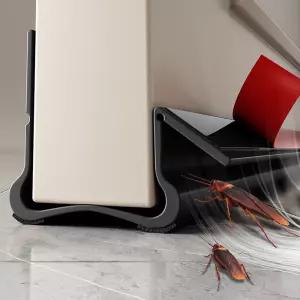 문틈막이 외풍 발끼임차단 소음 문틈 틈새막이 벌레 바람막이 문풍지 방문 차단 부착형
