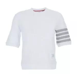 톰브라운 MUST IT_THOM BROWNE 26SS 텍스처드 코튼 피케 4-바 티 FJS222A J0248 100)