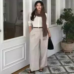 셀렙샵에디션 celebshopedition 26SS 프렌치 린넨100 투턱 팬츠