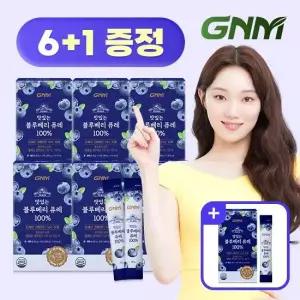 (~6/28 6+1증정)GNM 맛있는 NFC 블루베리 퓨레 100% 14포 X 총 7박스 / 블루베리즙 주스