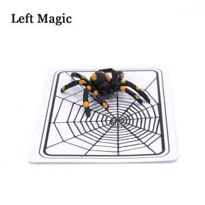 스파이더와 그물 페인트클린져 트릭 웹 카드 동쪽 일 소품 MAGIA 효과 환상 할로윈 닫기 마술사
