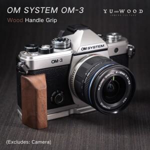 올림푸스 호환 OM-3 OM 시스템 om3 카메라용 수제 나무 핸드 그립 L 플레이트 퀵 릴리스 홀더