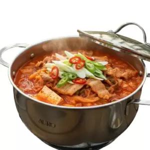 아우로 나노맥스 스테인리스 304 냄비 26cm 인덕션 겸용 찌개 탕 카레 볶음 라면 스프 죽