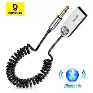 Baseus-BA01 USB 블루투스 어댑터 Aux V5.0 수신기 오디오 송신기 동글 자동차 차량용 3.5mm 잭