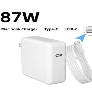 87W PD USB-C 전원 MagSafx 2 어댑터 노트북 고속 충전기 (애플 맥북 프로 15'' M1 A1719 A1707 2016-2020