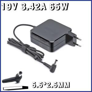 Asus X401A X550C A450C Y481 X501LA V85 A52F X555/도시바/게이트웨이용 19V 3.42A 5.5x2.5mm 65W AC 노트