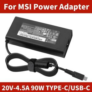 MSI Prestige 15 14 Summit E13 E16 Flip Evo A10 A11 A12 용 90W 20V 4.5A TYPE-C USB-C AC 노트북 전원