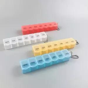 휴대용 일주일 요일별 알약 요일 보관 비타민 영양제 약통 약 케이스 보관함 정리함 통 M10965