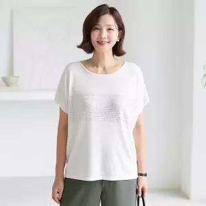 김여사,(빅사이즈)(신상)(66-88) 슈가 큐빅 라운드니트 3NT605301 엄마옷 중년여성 50대 60대
