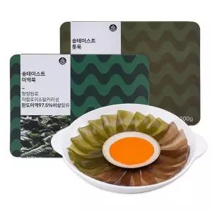 [작심밀도]국내산 저칼로리 묵 4팩 세트 (톳묵2+미역묵2)