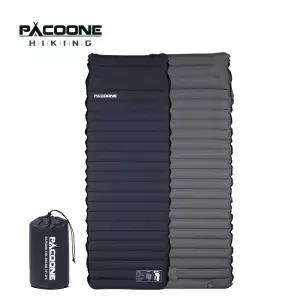 PACOONE 0Cm 두꺼운 슬리핑 패드 초경량 자체 팽창 에어 매트리스 접합 침대 해변 피크닉 매트 캠핑 텐트