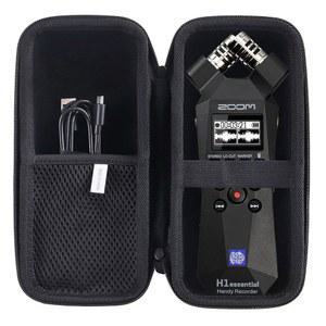 ZOOM H1ESSENTIAL /H1N 스테레오 핸디 레코더 케이스와 호환되는 JINMEI 하드 EVA 휴대용 케이스 (블랙) MDO