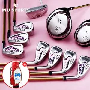 [엠유스포츠]여성 엠유 스포츠 S3 얼루어 풀세트 11PCS GXO 휠 캐디백 포함 엠유 스포츠 정품