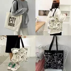 곰앤냥백 숄더 학생 데일리 심플버스 소가 여성용 패션잡화 여행용 bag 캐주