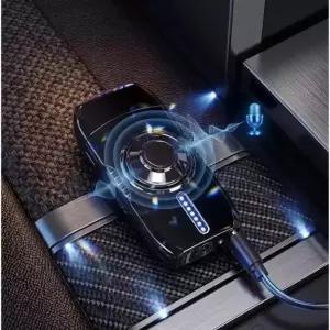  1+1 led 메탈 스마트 라이터 음성 인식 점화기 방풍 피젯터보라이타