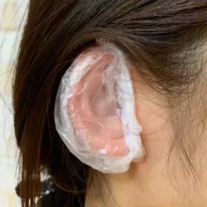 일회용 비닐 귀마개 100P 염색 샤워 이어캡
