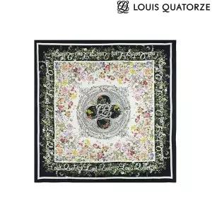 루이까또즈 LOUIS QUATORZE (2ESM951BL) 미뉴에트 쁘띠 실크 스카프 블랙 220859