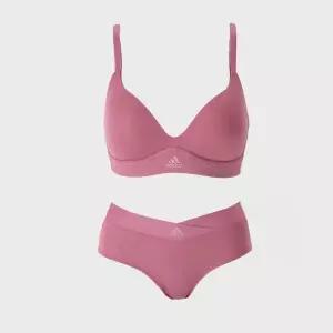 ADIDAS UNDERWEAR (노와이어) 와이드 윙 풀컵 브라팬티세트 PK