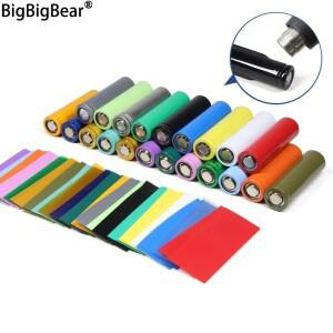 18650/21700/26650 PVC 열 수축 튜브 Lipo 배터리 랩 프리컷 절연 필름 보호 커버 케이스 팩 슬리브