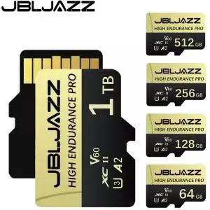 마이크로 TF SD 카드 1TB 512GB 고속 메모리 U3 V60 플래시 휴대폰 카메라용 어댑터 포함