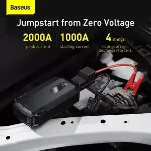 베이스어스 차량 점프 스타터 2000A / 1000A 12V 휴대용 배터리 충전기 자동차 비상 부스터 시동 장치