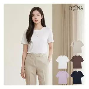 레이나 켈리튼 코튼 모달 슬럽 반팔티 3426852