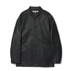 매장정품 PARTIMENTO 파르티멘토 VTG 워시드 레더 카 코트 블랙 PY-2562 BK 1671593