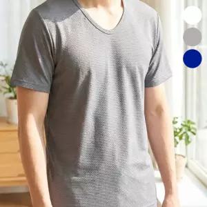 남성 인견 반팔 런닝 쿨러닝 U넥 메리야스 남자여름쿨티셔츠 남성여름쿨티셔츠