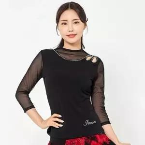 LDT27300 2구멍 차이나 티 정장 시즌 비즈 상의 위한 여성 카니발 라틴댄스 착용