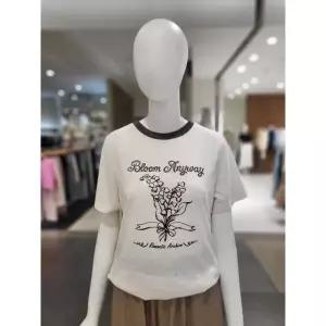 잔여소량 [올리브데올리브] 로맨틱 부케 프린트 티셔츠 yw6me537