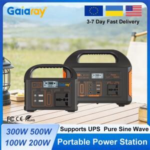 가이아레이 휴대용 파워스테이션 100W 200W 300W 500W 순수 정현파 태양광 발전기 110V/220V UPS LiFePO4