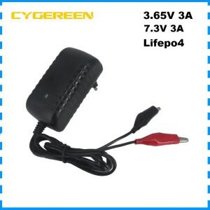 3.65V 3A Lifepo4 배터리 고속 충전기 3.2V 3.3V 3A 1S 10AH 20AH 30AH 7.3V 2S 철 인산염 LFP 셀 충전기