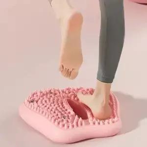 미끄럼 방지 표면 돌 압력 포인트가 있는 요가 균형 훈련 슬리밍용 인플레이터블 발 마사지 스텝퍼 패드