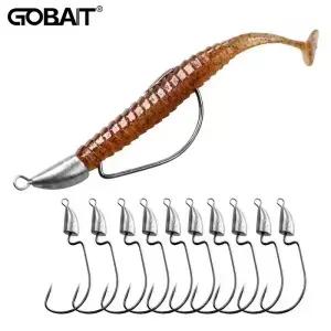 10개 메탈 지그 헤드 웜 훅 3.5g 5g 7g 10g 20g 웨이트 크랭크 피쉬훅 기어 싱커 페스카 소프트 루어