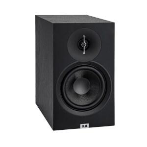 ELAC 데뷔 3.0 DB63-BK 책장 스피커, 블랙 애쉬(페어) - 1 u201D 알루미늄 돔 트위터 및 6.5 아라미드 섬유 우퍼 양방향 베이스 리플렉스 42Hz ~ 38KHz 응답