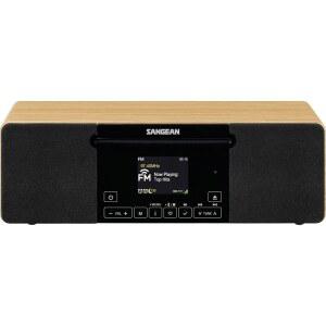 Sangean WR-60 AM / FM-RBDS CD AUX 블루투스 나무 캐비닛 라디오