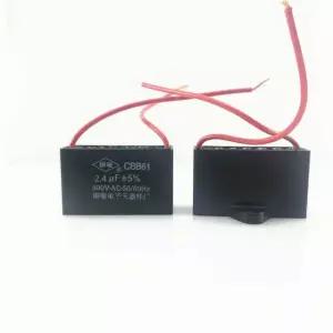 선풍기 콘덴서 AC 1팩 500V 기동 CBB67 0.8UF 커패시터 유민CBB61 0 8UF 500V