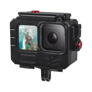263FT / 80M 고 프로 히어로 13용 알루미늄 합금 방수 케이스 Hero12 Hero11 Hero10 Hero9 블랙, 13 액션 카메라 및 브래킷 액세서리 포함 수중 다이빙 보호 하우징